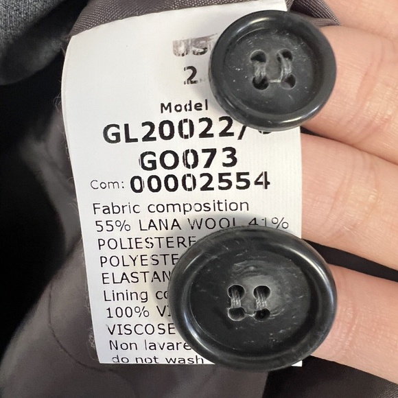 New GWYN Lauren Wool Tailored Blazer Jacket in Light Grey Marl - Picture 12 of 13